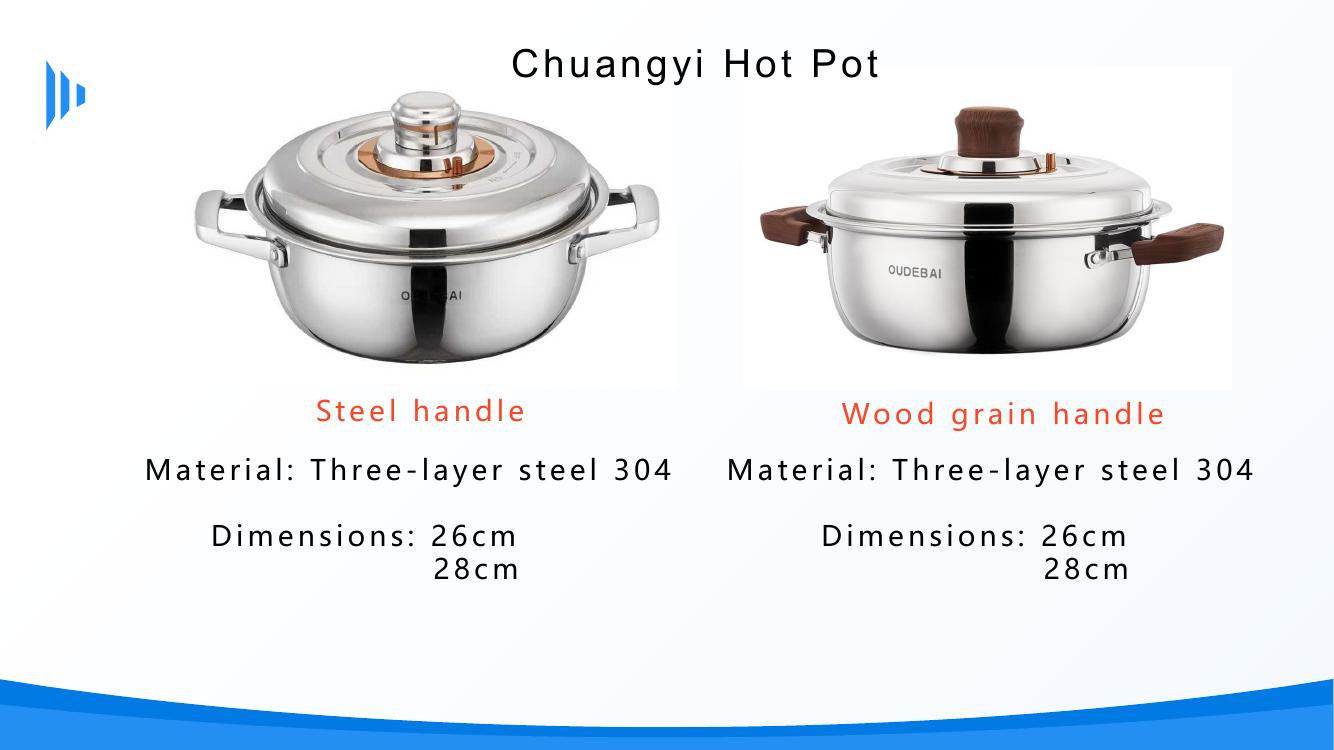 Stainless steel hot pot manufacturing options